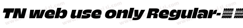 TN web use only Regular字体转换